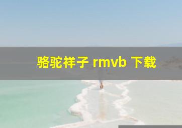 骆驼祥子 rmvb 下载